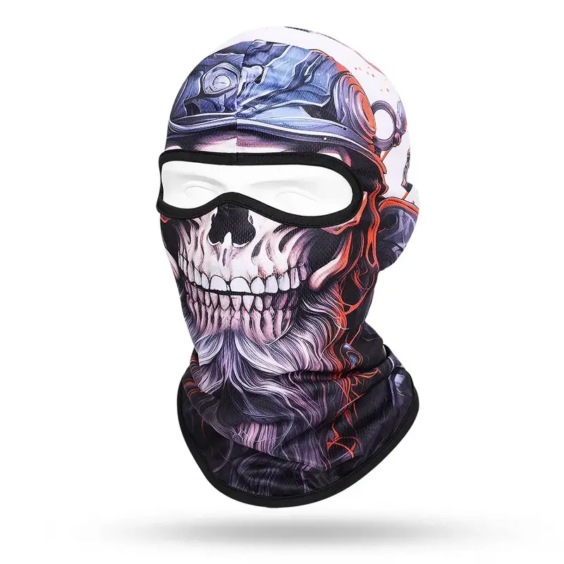 Quick-dry Motorcycle Balaclava Beard Old Men Full Face Cap Biker Skull Masks Motorbike Helmet Hat Cycling Neck Face Protection - Image 3