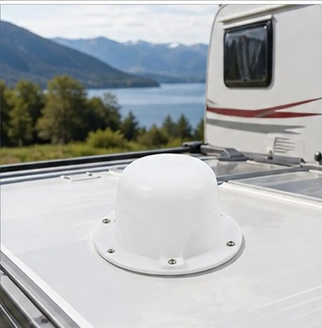 2Pcs Rv Roof Vent Cover White Round Mushroom Cap for Trailer Motorhome Camper Enhanced Airflow Weather Protection Vent Cap