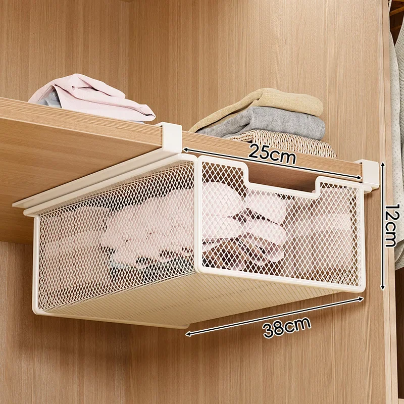 Modern oak bedside table drawer hanging wooden laminate rack clothing storage multifunctional baffle