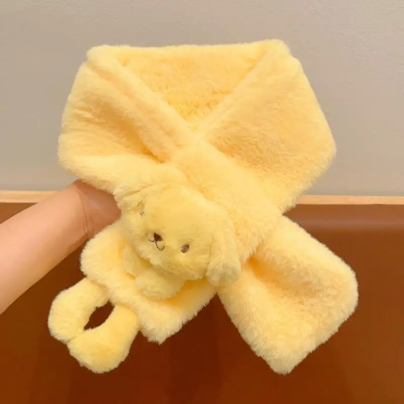 Kuromi Children's Scarf Melody Autumn Winter New Cartoon Kawaii Thickened Warm Parent Child Sweet Scar Gifts for Little Girls