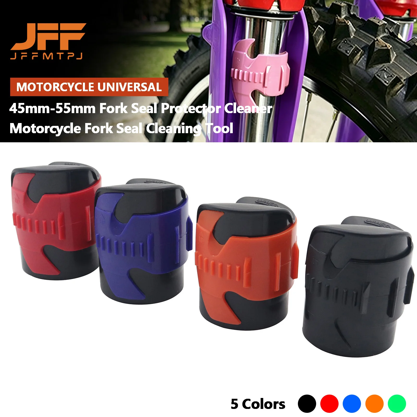 45mm-55mm Fork Seal Saver Cleaner Motorcycle Front Fork Seal Clean Tool Fork Shock Absorber Cleaning Repairing Tools Universal