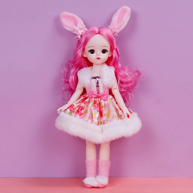 새로운 동물 옷 세트, 30cm Bjd 인형 1/6 패션 공주 봉제 드레스 신발, 메이크업 드레스 인형 장난감, 여아 어린이 선물,인형 인형옷 구체관절인형 장난감 미니어처 bjd 인형 키링 인형 인형 옷 인형 집 아기인형 관절인형 장난감 여자아이 아기장난감