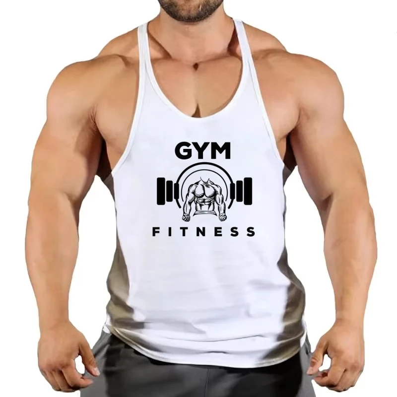 Men's Stringer Vest, Thin Strap Racerback, Quick-Dry Fabric, Ideal for Bodybuilding, Weightlifting & Daily Gym Workouts for
