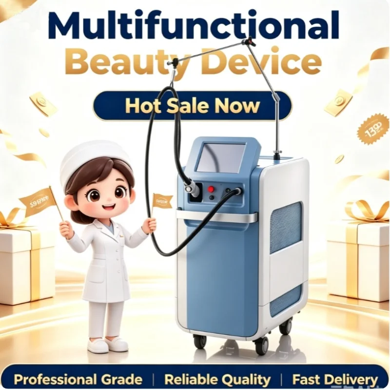 Painless Professional Optical Fiber Depilation 808NM Alexandrite Machine Hair Removal Facial Rejuvenation Instrument Long Pulse