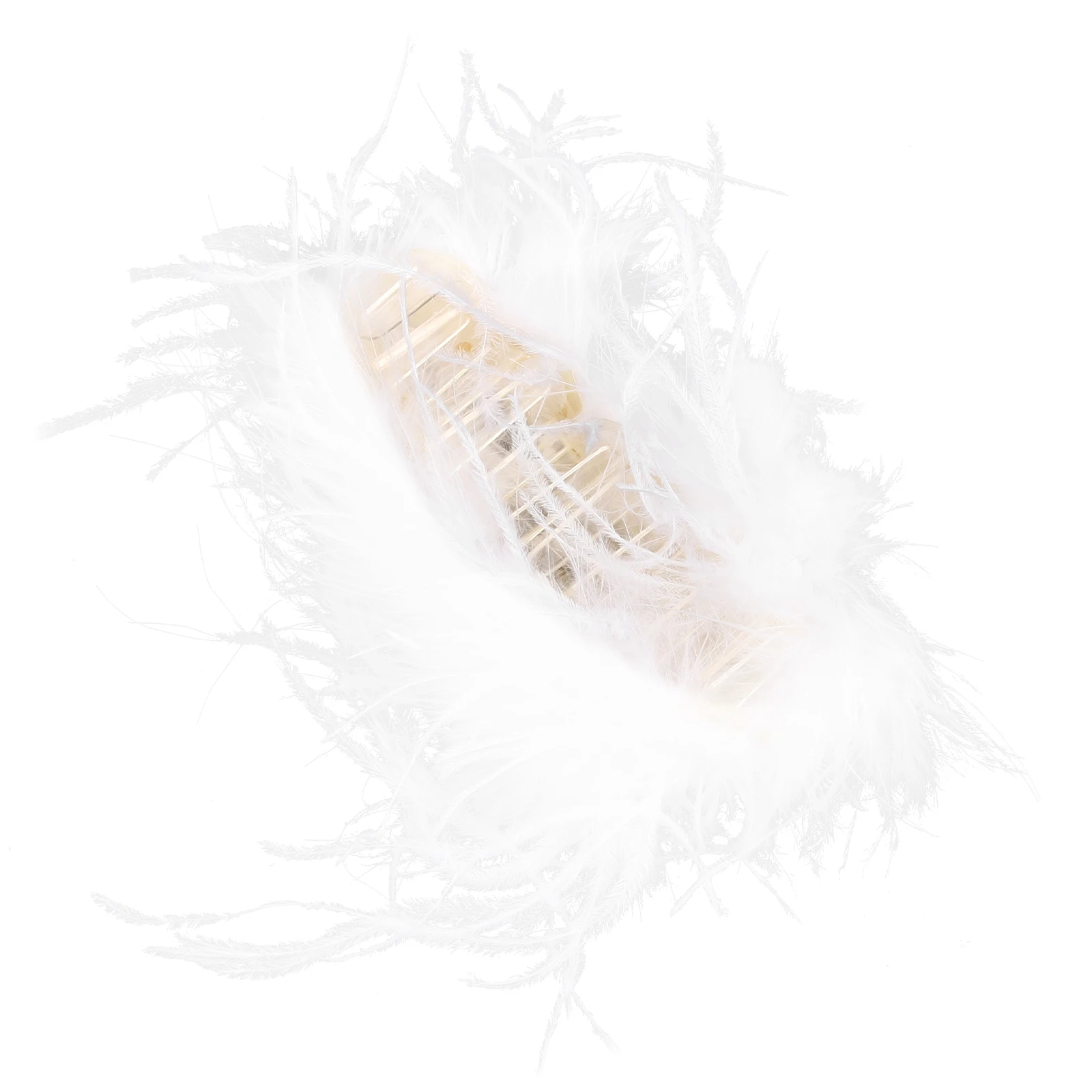 

Barrette Claw Clips Elegant Plume Hair Accessories for Girls Ostrich Women Jaw Acrylic Decorative Durable Easy Use Great