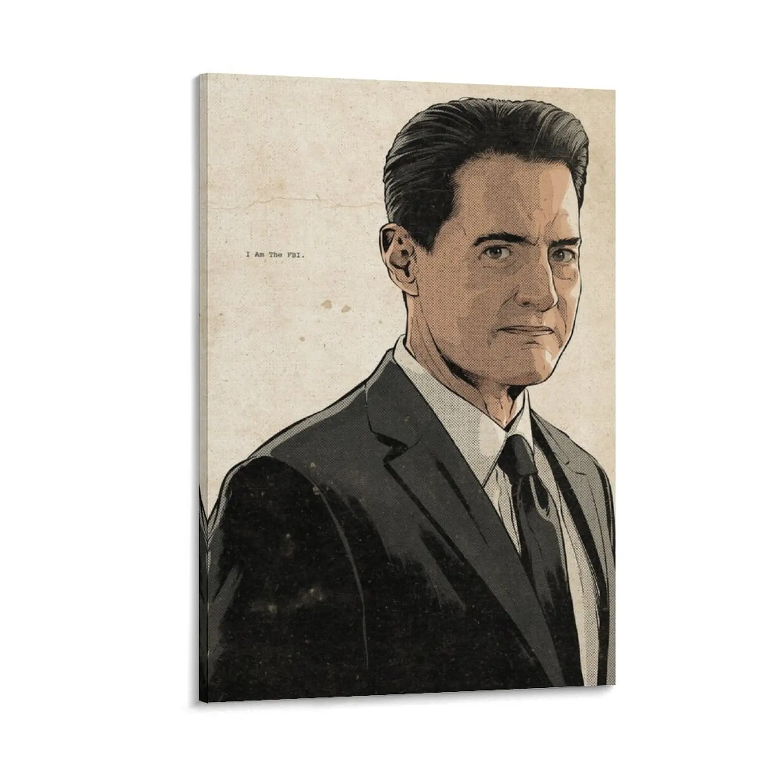 

Dale Cooper Canvas Painting vintage home decor aesthetic room decoration office decoration decor