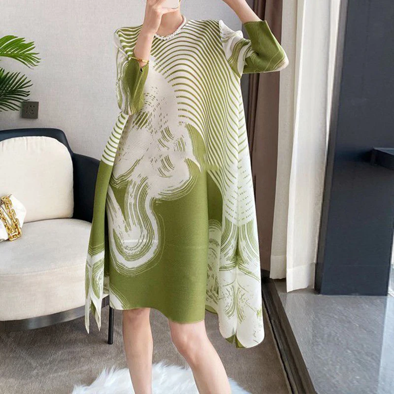 elegant and pretty summer dresses for women 2023 Desire one piece formal  Woman clothing ladies Pleated dresses