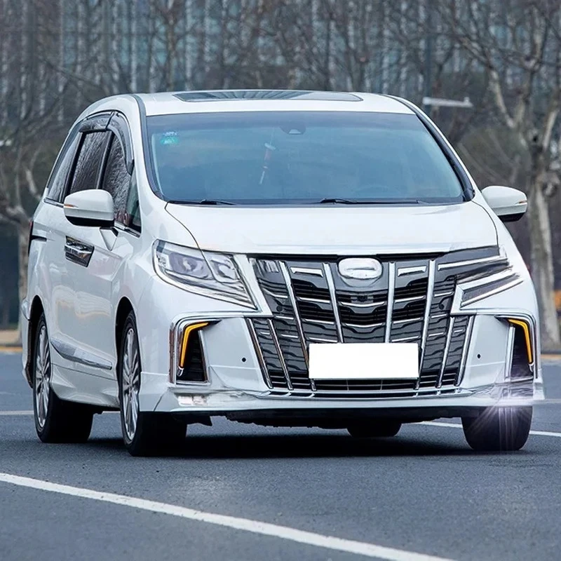 PP Material Car Bumper Style Front Bumper  Elysion 2016-2021 Front Radiator Grille with Electroplated Strip