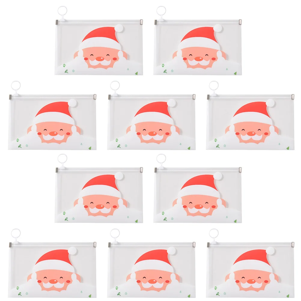 

10 Pcs Mask Storage Bag Wrapping Bags for Masks Reusable Portable Containers New Material Large Capacity Zipper Design Folding