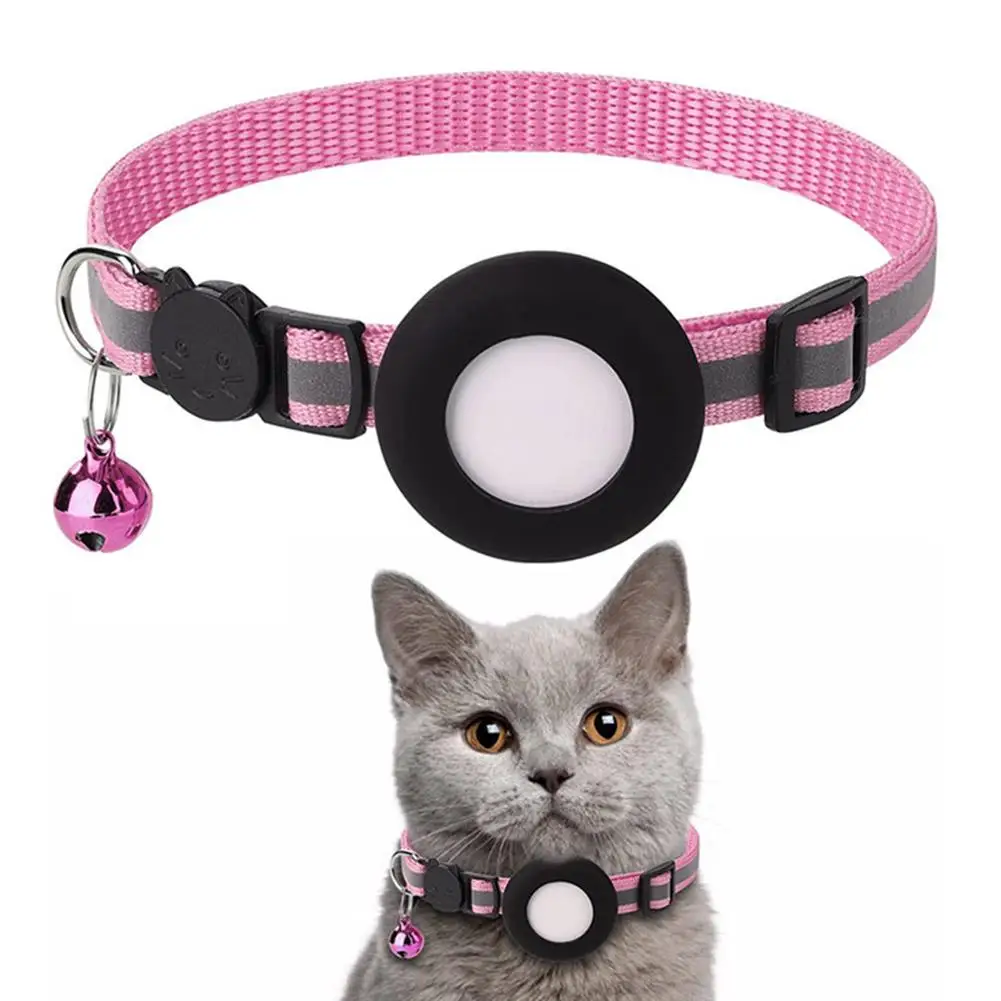 Air Tag Case Collar for Cats with Protective Case Tracker Anti Lost Positioning Reflective Dog Collars Pet Accessories