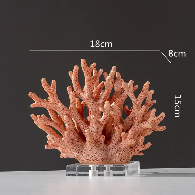 Colorful Coral Resin Sculpture 12