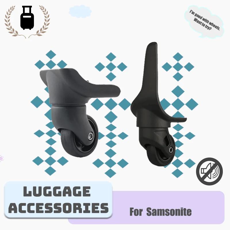 For Samsonite Luggage Wheel Accessories, Luggage Silent Swivel Wheels, Zero Noise Disturbance on Late-night Fights.