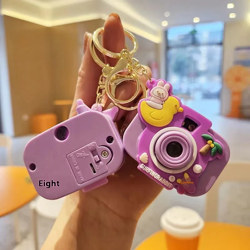 Sanrio Anime Projection Camera Pendant Keychain Cute Doll Keychain Pendant Bag Decoration Accessories Children's Gift