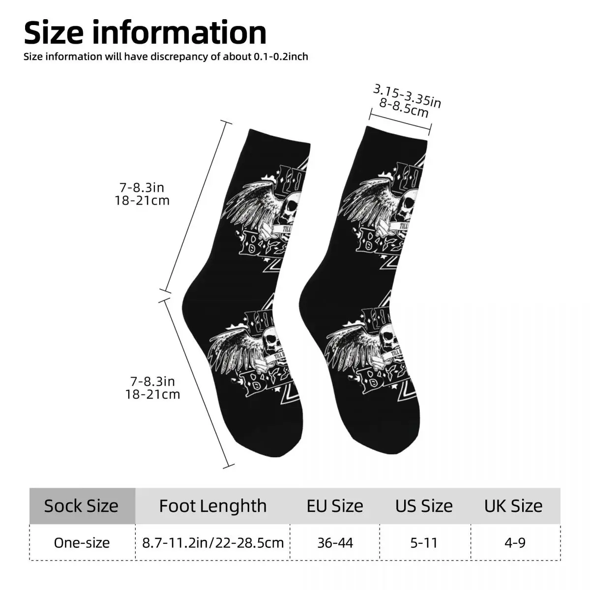 Crazy compression Amazing Sock for Men Vintage lap Bizkit Quality Pattern Crew Sock Casual