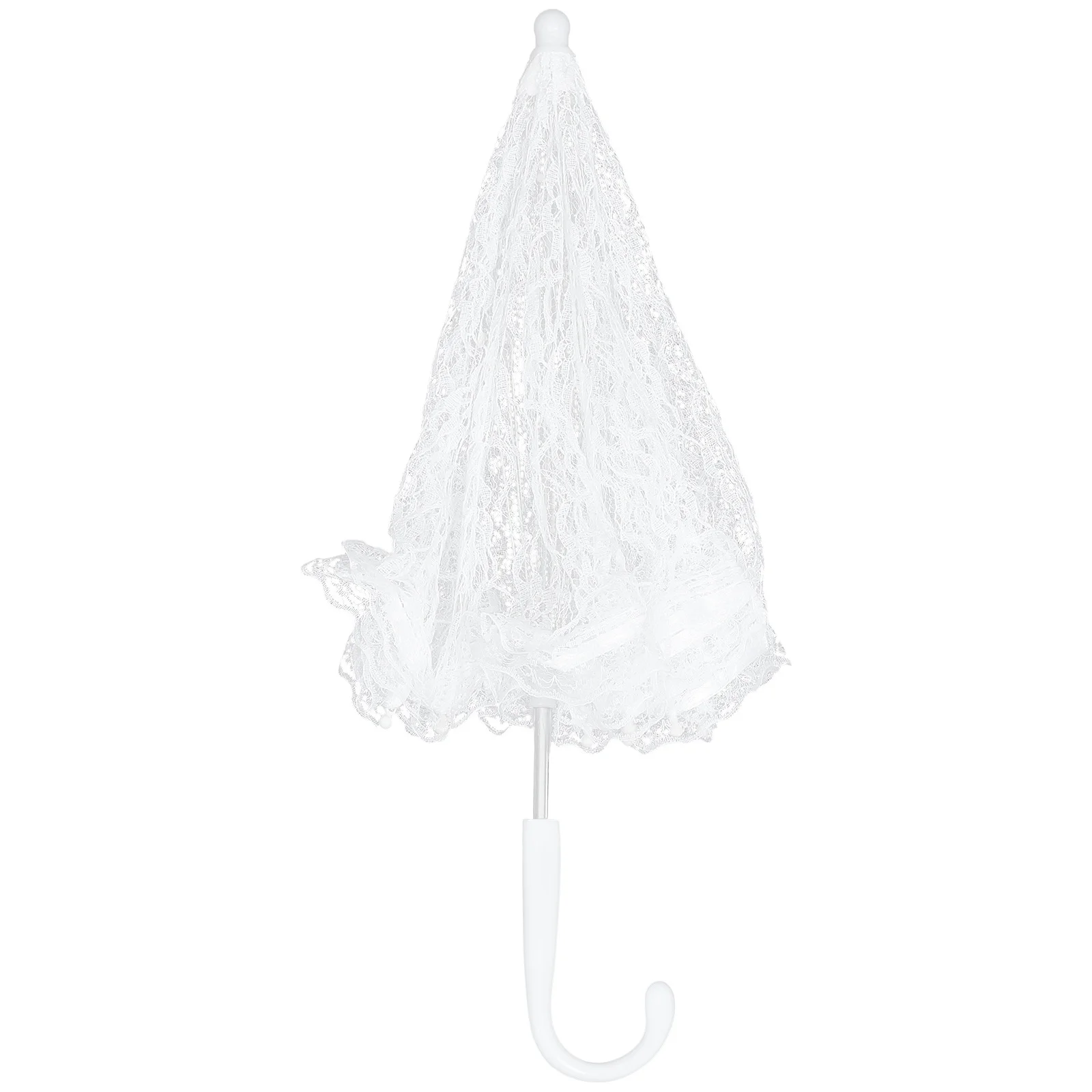 

Lace Parasol Umbrella Elegant Bridal Wedding Decoration Lightweight Lace Umbrella Photo Prop Party Craft Bridal Veil Parasol