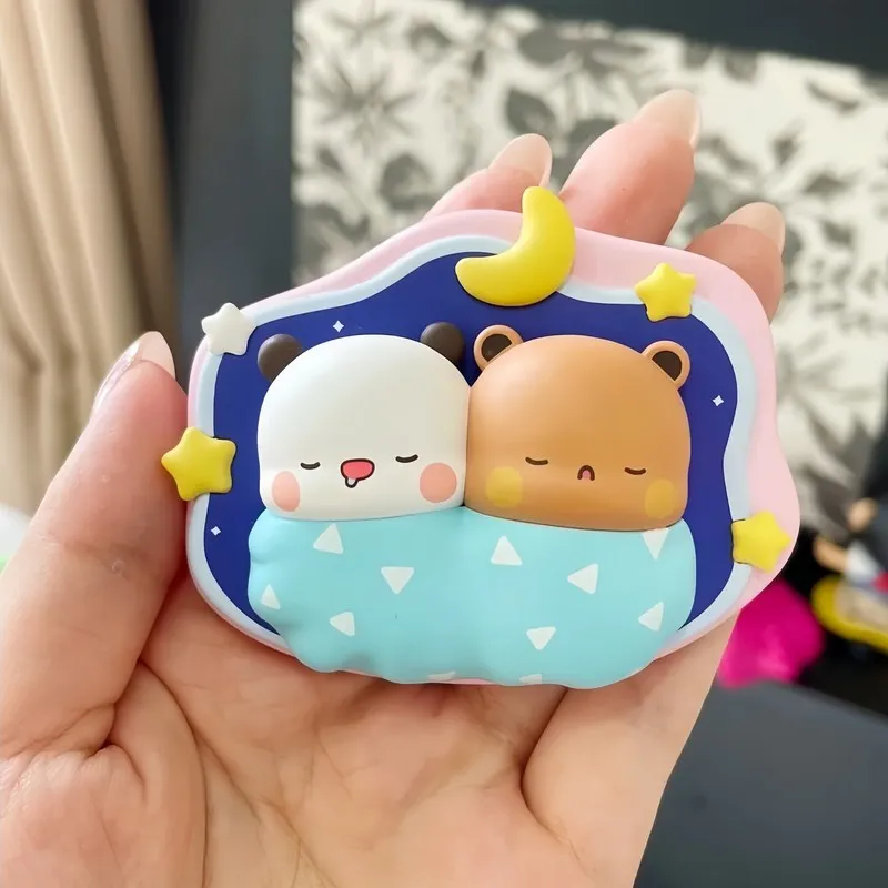 Cute Yier And Bubu Series Fridge Magnet Blind Box Model Doll Toy Anime Cute Ornament Desktop Decoration Fridge Magnet Toy