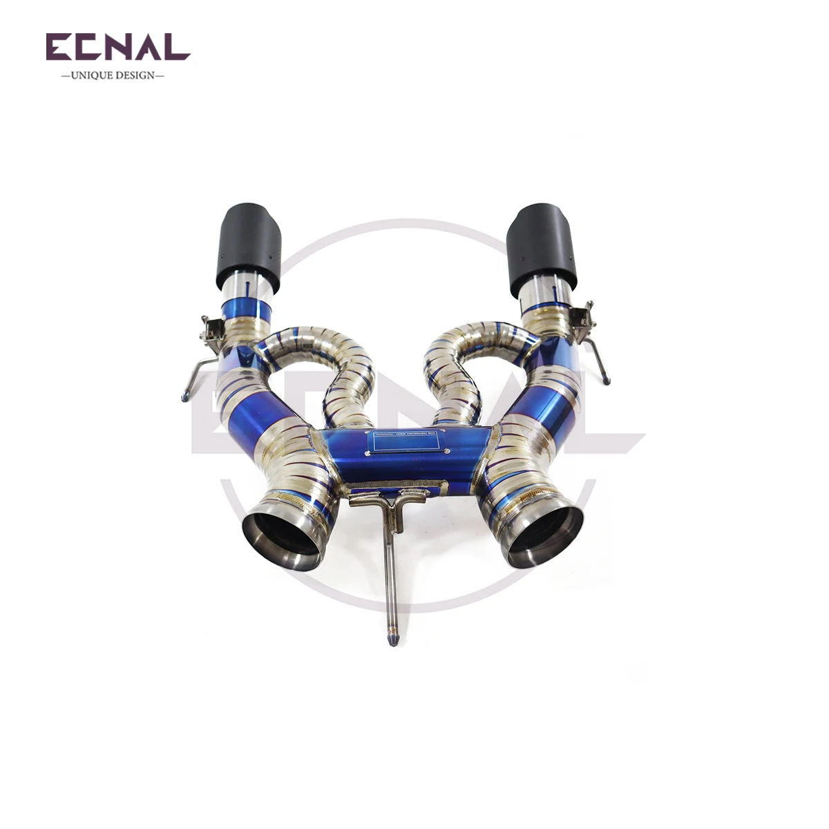 Ecnal Exhaust Sport Pipe without Valve for Mclaren 650S 12c mp4 3.8T to 675LT Titanium Alloy Exhaust Axle-back System view 2