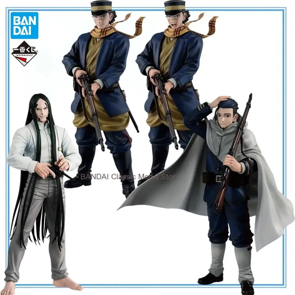 

100% Original in Stock Bandai Spirits Ichiban Kuji Golden Kamuy Sugimoto Saichi Ogata Hyakunosuke Oosawa Fusatarou Model Toys