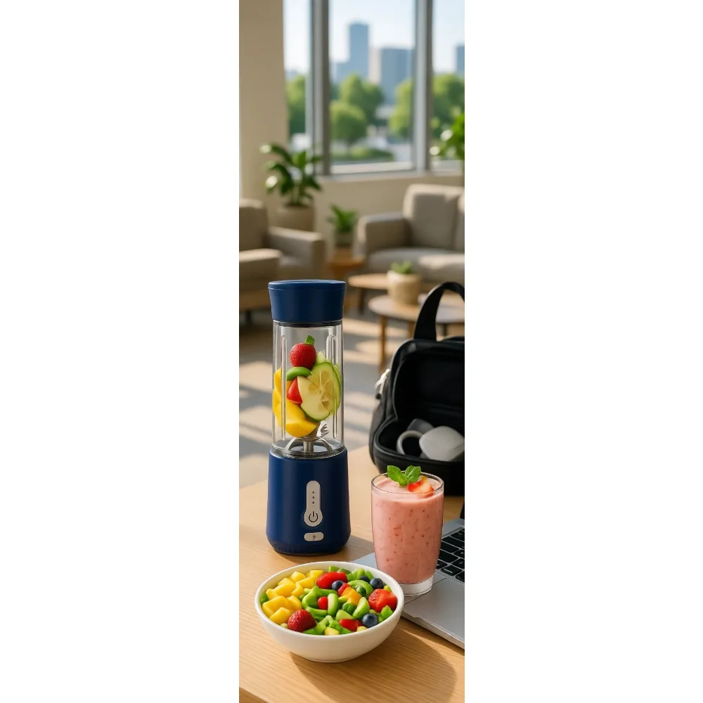 

Портативный USB-блендер для смузи, 22 унции, мини, легкий, для путешествий, спортзала, офиса