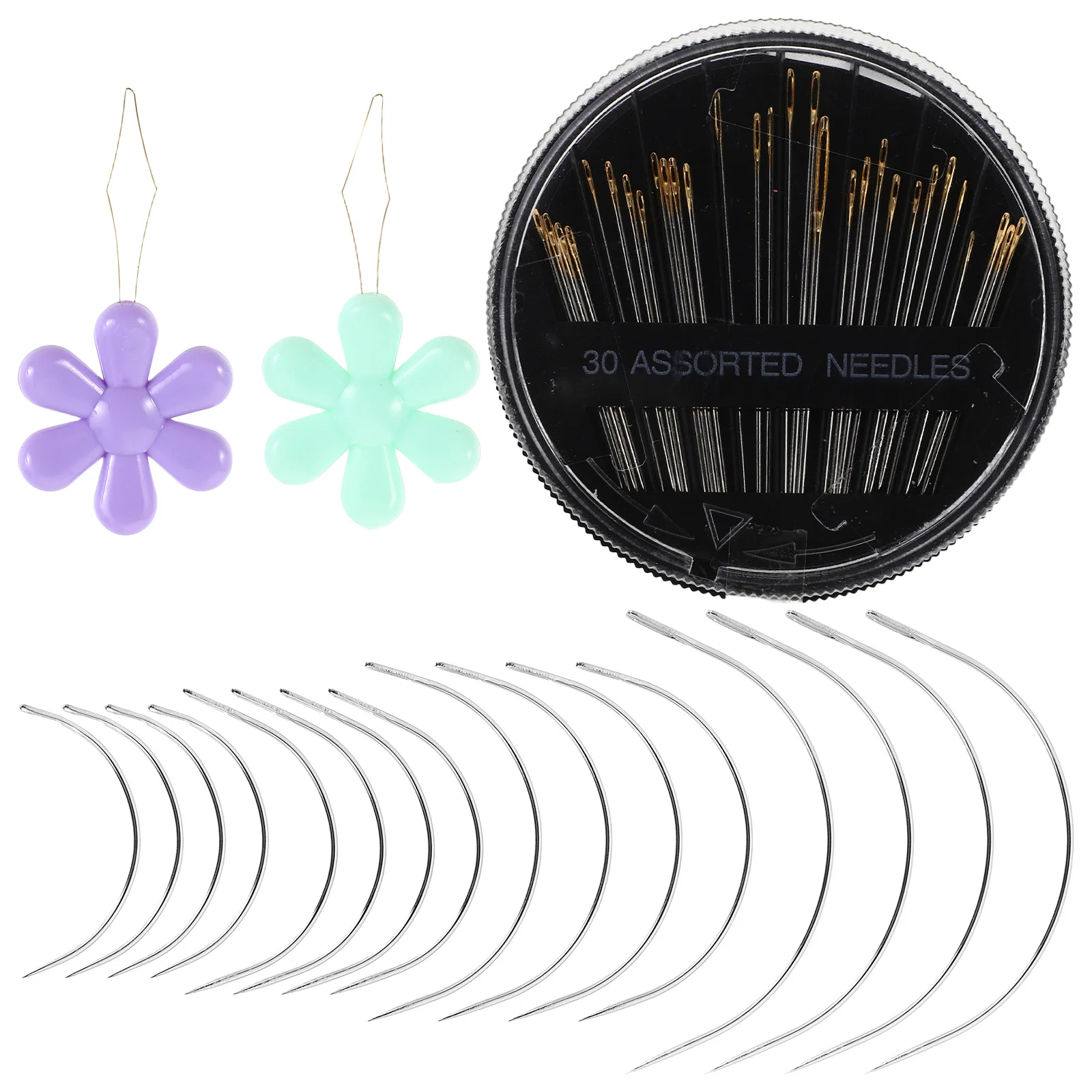 

1 set 1 Set Blunt Tip Tapestry Needles Large Eye Hand Sewing Needles Metal Yarn Knitting Weaving Embroidery Tools Craft Supplies