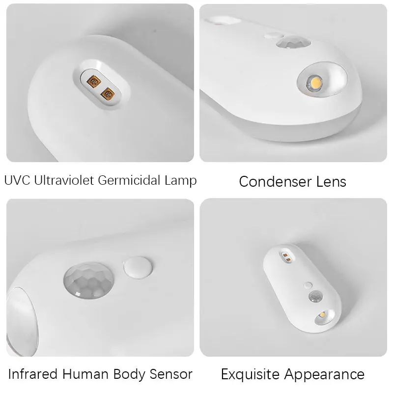 2-in-1 Toiletten-Sensorleuchte mit UV-Sterilisation, 3 Helligkeitsstufen, 120° ° Sensorgestützter Winkelregler für die Heimtoilette – Detail 6