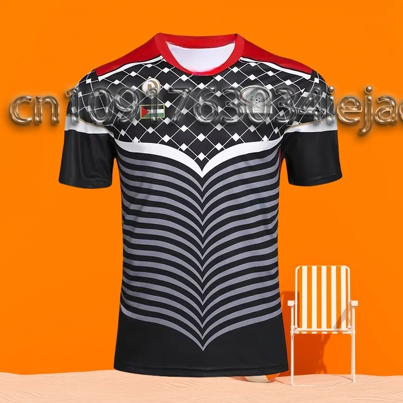 

MOTO-Vintage Palestinian Heritage Football Jersey Unisex & Youth Breathable Quick-Dry Training & Streetwear Tee Jersey Soccer