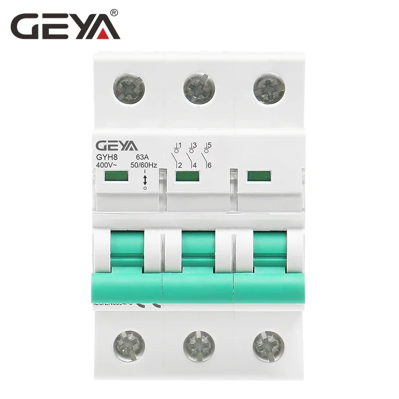 GEYA GYH8 Three Phase Main Switch 63A 100A 125A Isolating switch for Home or Industrial Use Circuit Breaker 400V