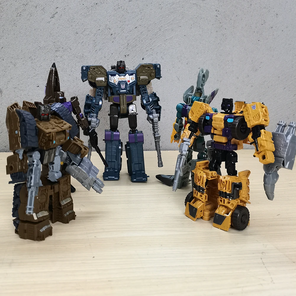 HZX 5 en 1 combinadores Bruticus G1 figura de acción de transformación juguete Brawl Swindle Onslaught modelo deformación coche Robot