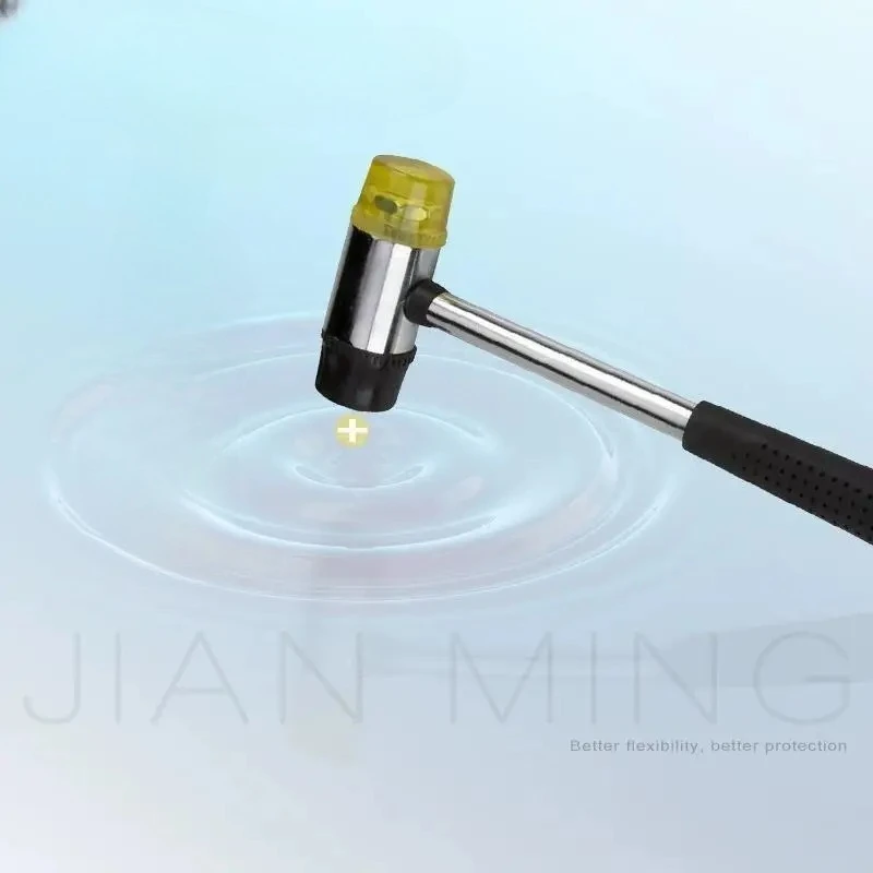 Double Face Soft Tap Rubber Hammer 25mm Multifunctional Glazing Window Beads Hammers Nylon Head Rubber Mallet