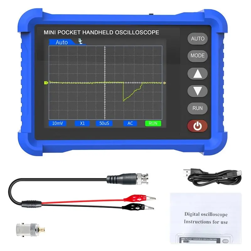 

Портативный цифровой осциллограф GTBL HP-250K с ЖК-дисплеем 2,8 дюйма, полосой пропускания 250 кГц, частотой дискретизации 2,5 МВыб/с