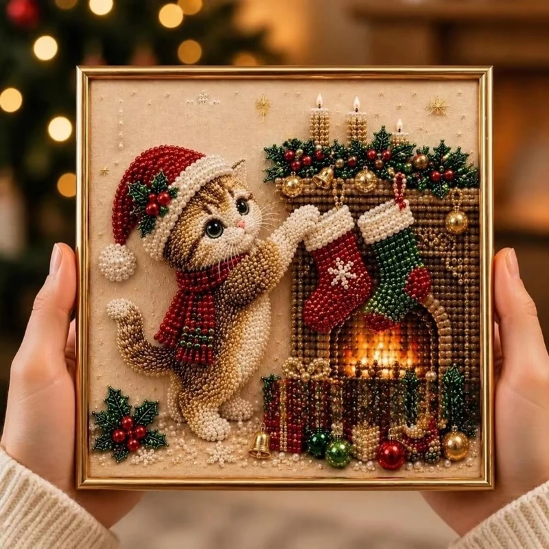 3D İnci Noel Yavrusu Sanat Kit - Embroidery Xmas Kits incelemesi ve fiyatı