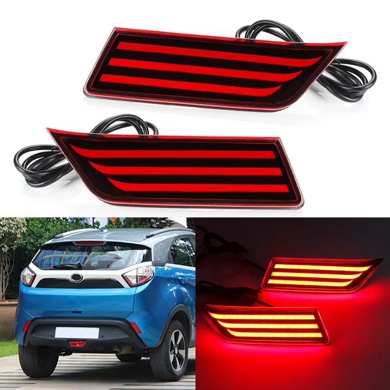 

car accessories bumper tail light for TATA nexon taillight LED Reflector 2020~2024y Taillamp nexon fog lamp