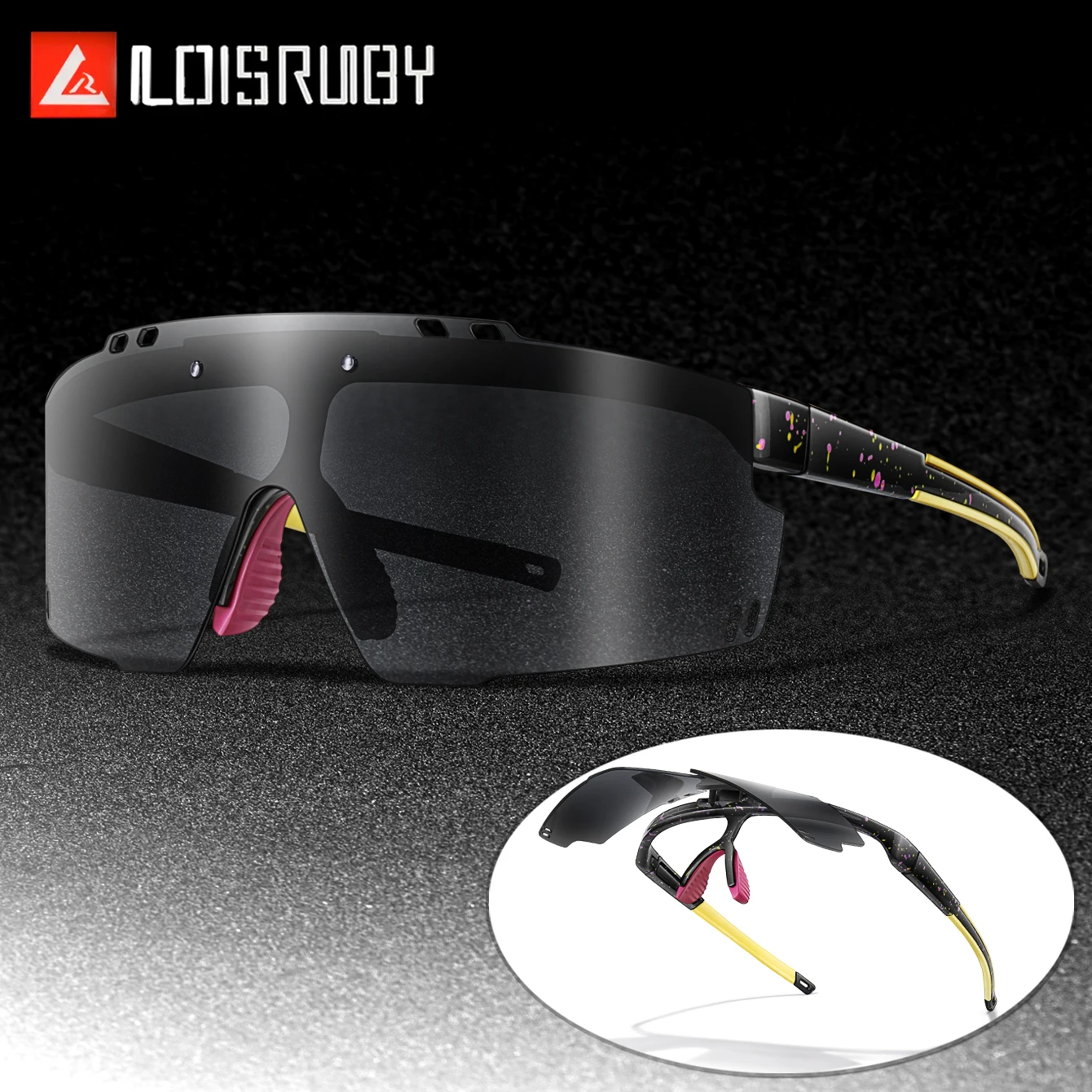 Winddichte Fahrrad-Sonnenbrille für Männer und Frauen, Outdoor-Sport, Laufen, Radfahren, MTB, Fahrradbrille, Stilvolle Eyewear für Partys, UV400-Schutz