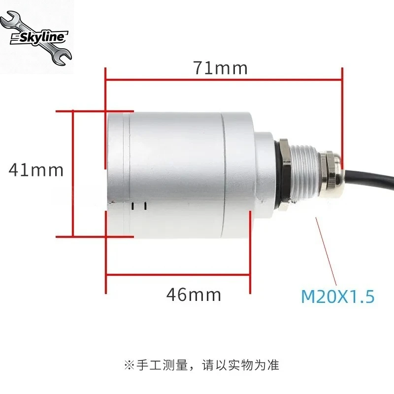 Stainless Steel Case Large Range Carbon Dioxide Sensor Infrared CO2 Detection Sensor
