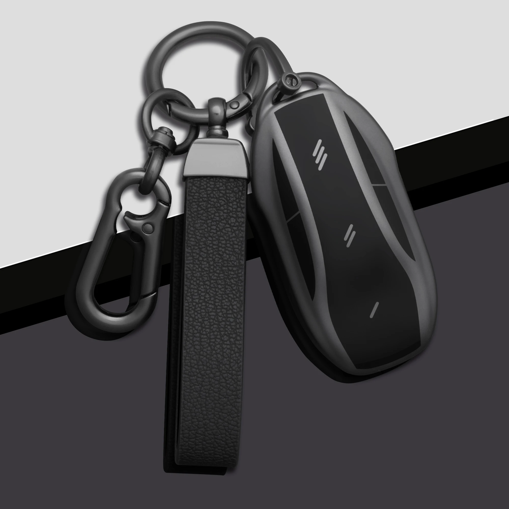 TPU-Schutzhülle für Autoschlüssel, passend für SAIC IM Zhiji LS7 L7 PRO LS6 L6 LS9 MAX, inklusive Schlüsselanhänger.