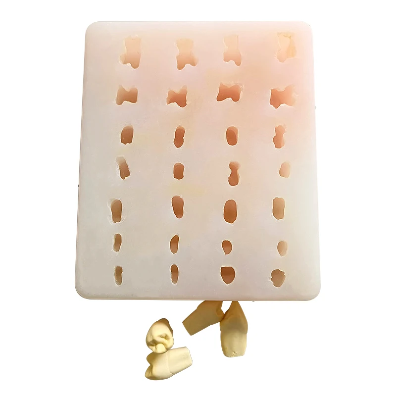 12-2-times-lab-tooth-plaster-model-mould-full-mouth-28-pcs-gypsum-teeth-rubber-silicone-molds