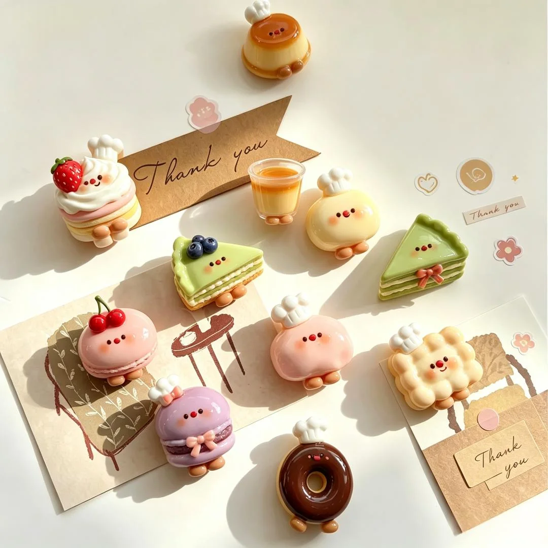 Custom 3D Epoxy Resin Fridge Magnet Creative 3D Magnetic Sticker Resin Resin Handicraft Refrigerator Magnets Sticker Collection