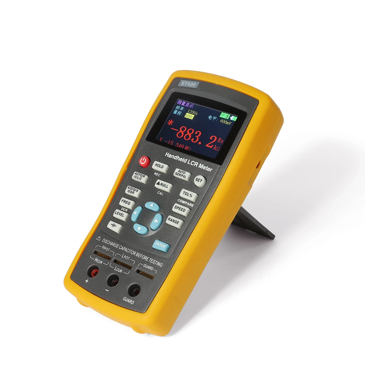 HandheldLCR Digital Bridge tester ET430 lcr meter High precisionlcr digital multimeter 0.2% LCR handheld meter