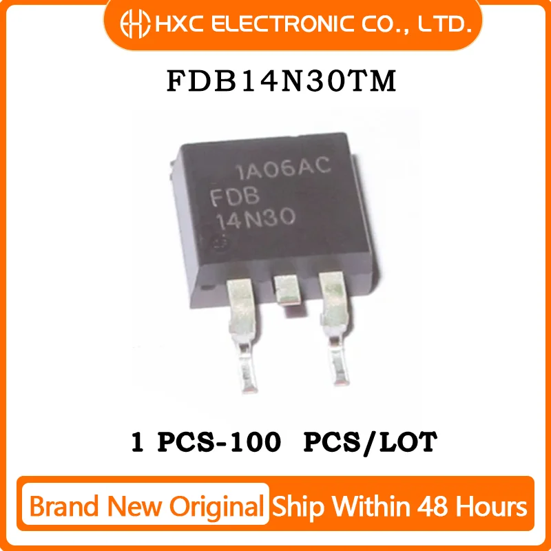 1PCS/10PCS/100PCS 100% New FDB14N30 FDB14N30TM TO-263 Chip