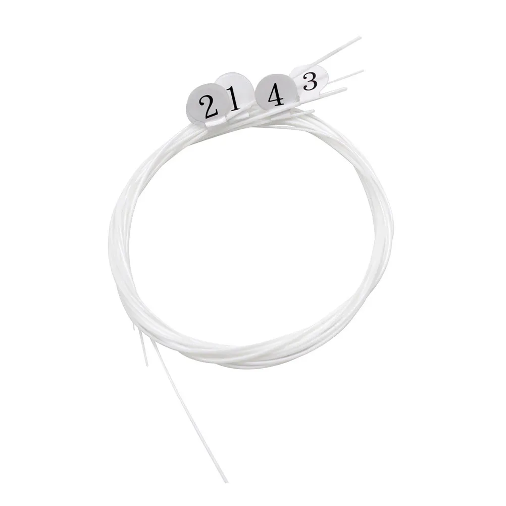 4Pcs Ukulele Strings Nylon High-Tension Balanced Thin Strong Clear Sweet Tone Replacement Set