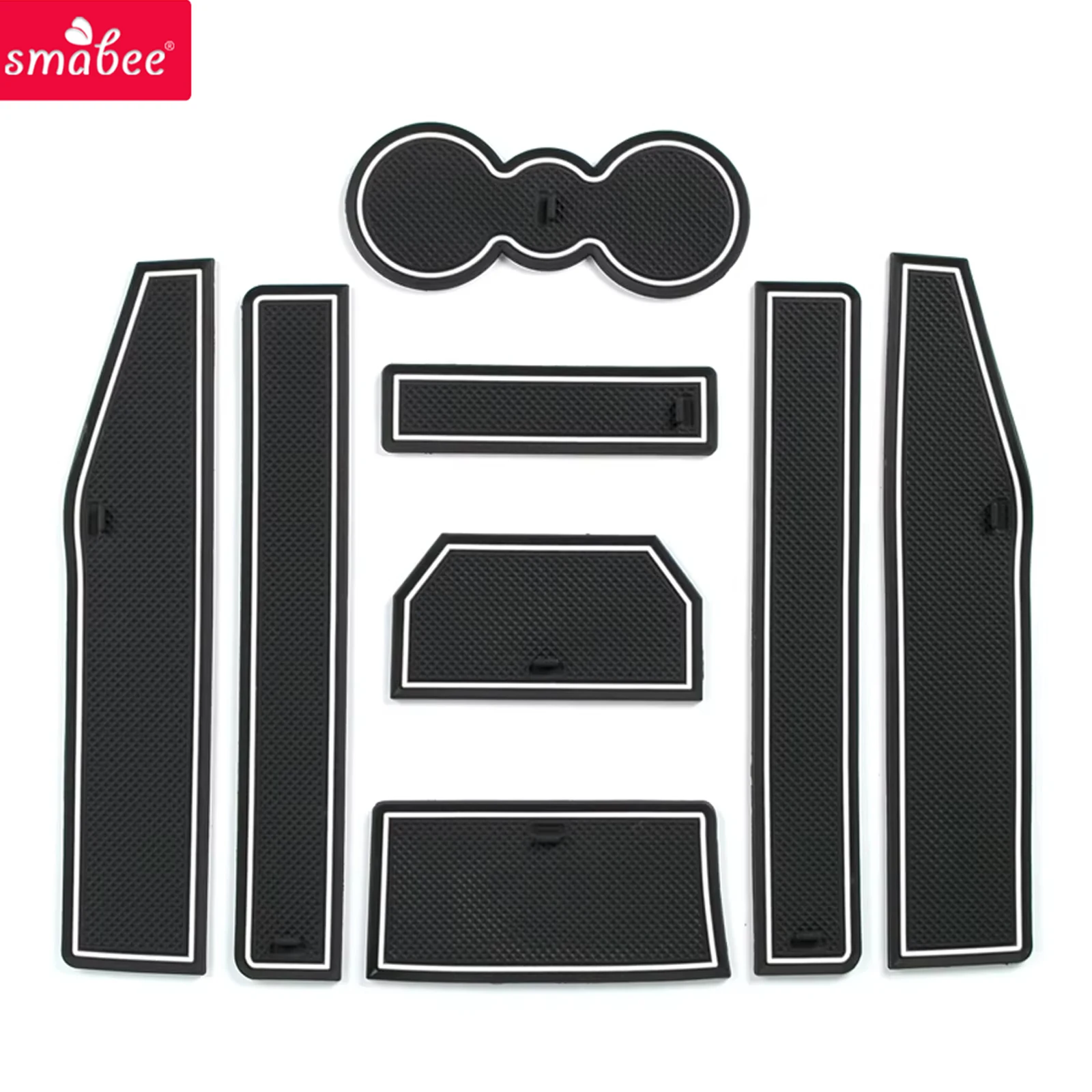 Smabee for Range Rover Evoque 2012-2018 Anti Slip Gate Slot Center Console Cup Holder Mat Interior Accessories Non-Slip Pad