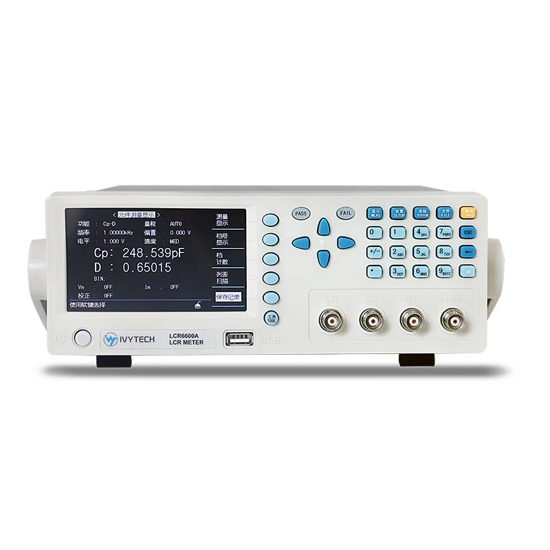 

LCR6200A Desktop Capacitance Inductance Measuring Instrument 12Hz~200kHz High Precision Digital LCR Meter Tester Bridge