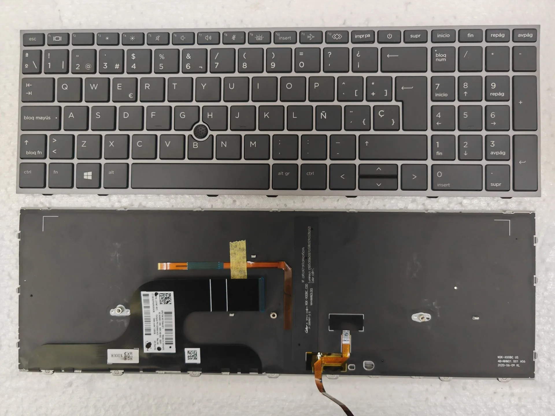 

Клавиатура SP Spanish LA Latin с подсветкой для HP Zbook Fury 15 G7 15 G8 с клавиатурой с подсветкой