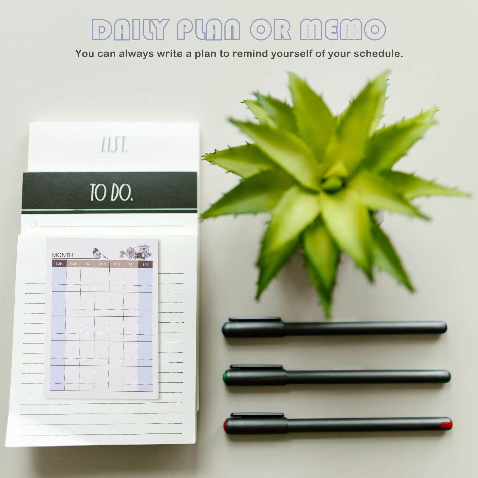 

10pcs Weekly Planner Notebooks Paper Smooth Writing Daily Schedule Notepads Practical Pads Simple Design