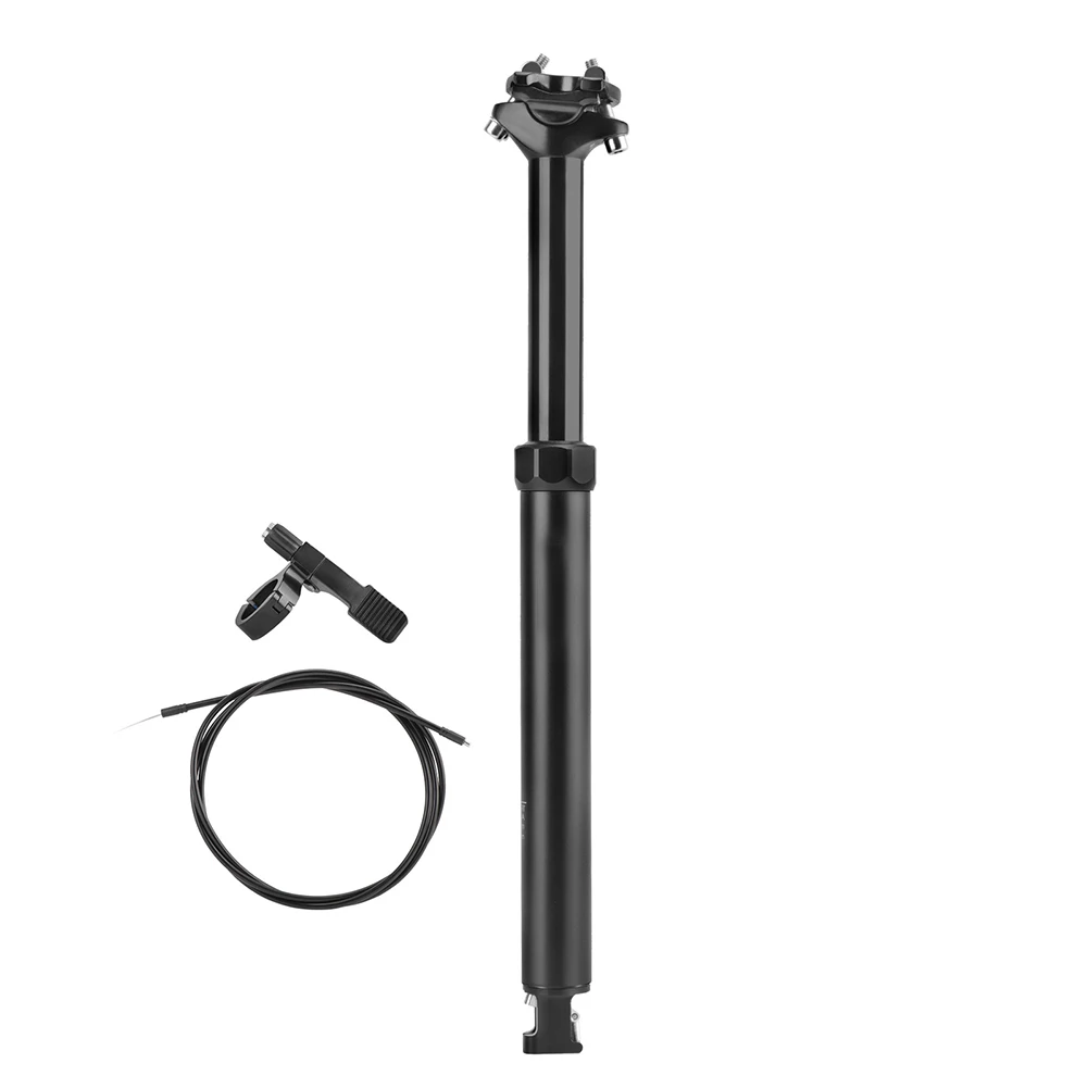 Easy To Install Bicycle Telescopic Seatpost Aluminum Alloy Seatpost Fine Workmanship Lightweight Design Simple Operation