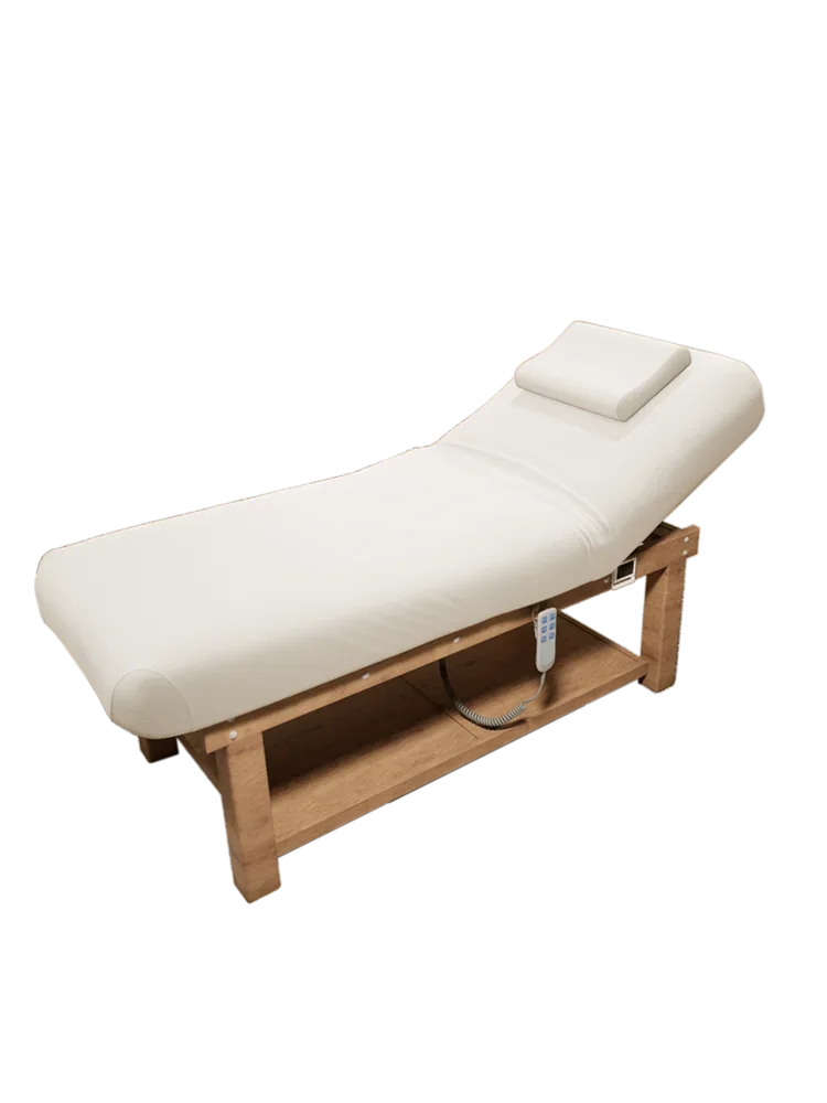 

Electric lifting solid wood beauty bed, specialized latex massage and massage bed for beauty salons, full body spa therapy bed