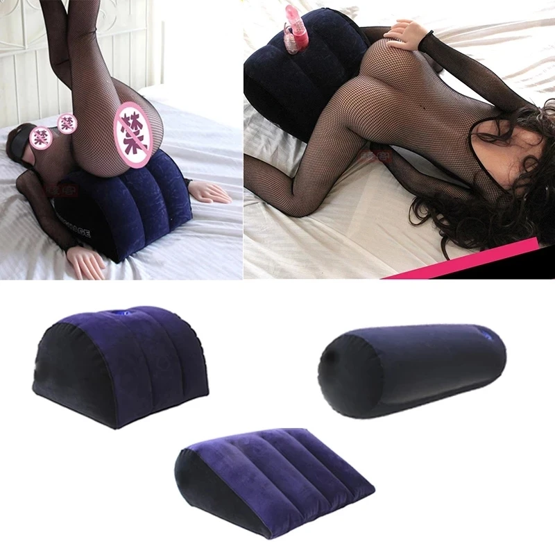 Inflatabl Sex Love Pillow Cushion Bolster Round Magic Couples Position Sex Furniture Toys For Men Masturbation Male Masturbators