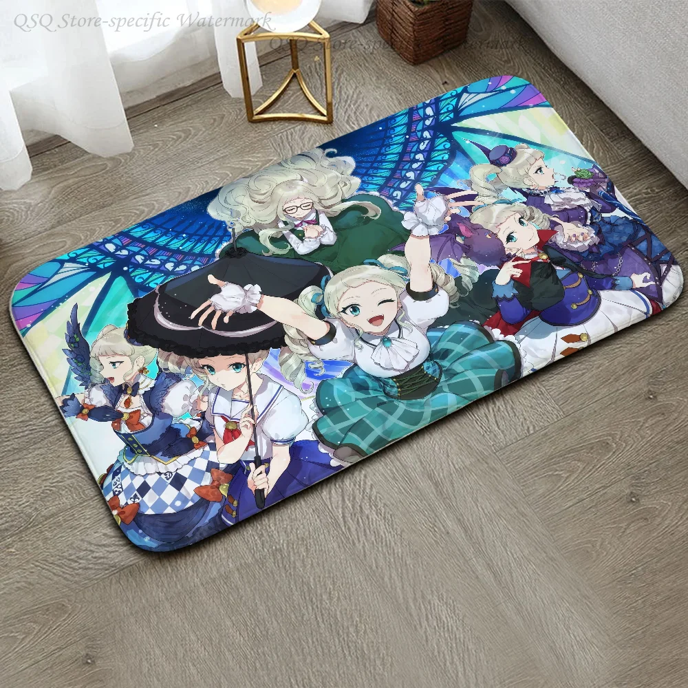 1pc Aikatsu Floor Mat Floor Mat Anti-Slip Kitchen Bedroom Handmade Tufted Rug Carpet Living Room Entrance Rug