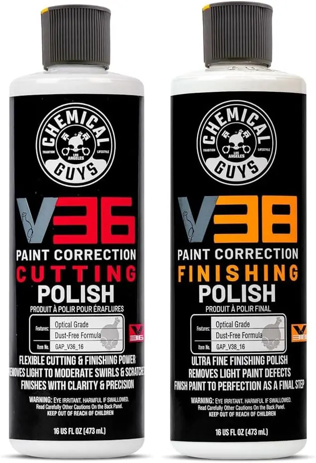 

Набор для оптической полировки и финишной полировки автомобиля, 16 унций, 2 предмета, для профессионального детейлинга