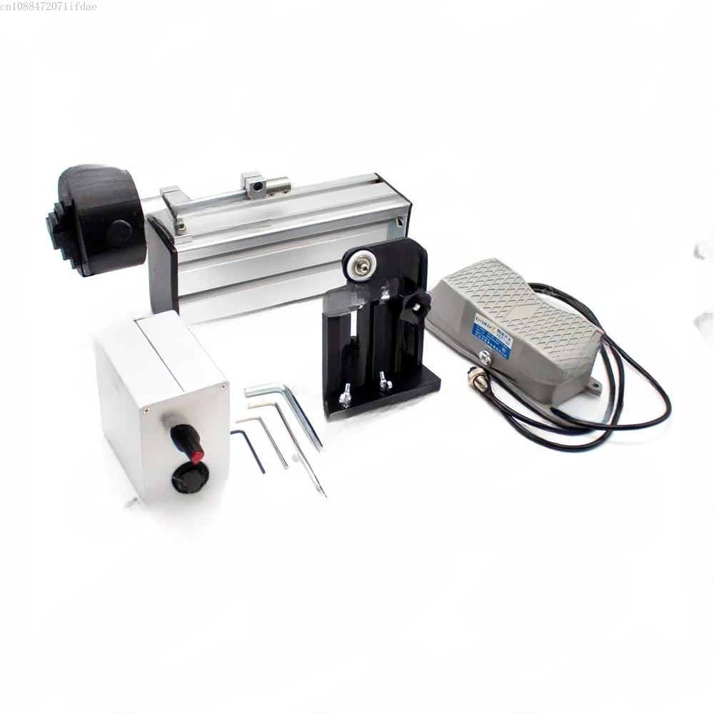 

Portable Fishing Rod Winding Machine Epoxy Resin Rotating Gluing Tool Fishing Rod Building Elctric-Drive Machine + Foot Switch